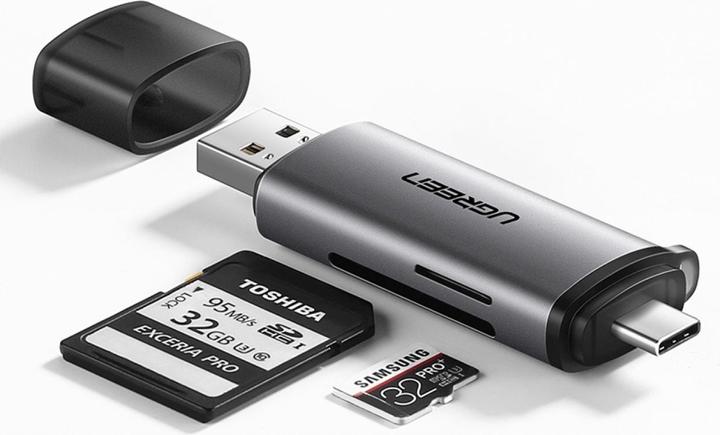 Actual product image Ugreen USB-C and USB-A - TF SD 3.0 (USB, USB-C)