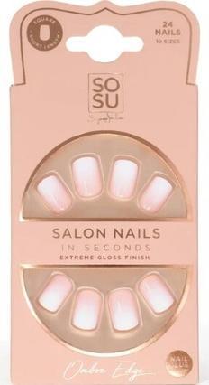 Sosu Cosmetics - Artificial nails Ombre Edge (Salon Nails) 24 pcs