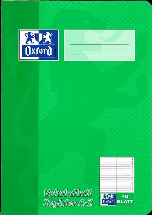Actual product image Oxford Vocabulary booklet with index A5, 48 sheets, w. index A-Z, 90 g/m² (A5, Special ruling, Soft cover)
