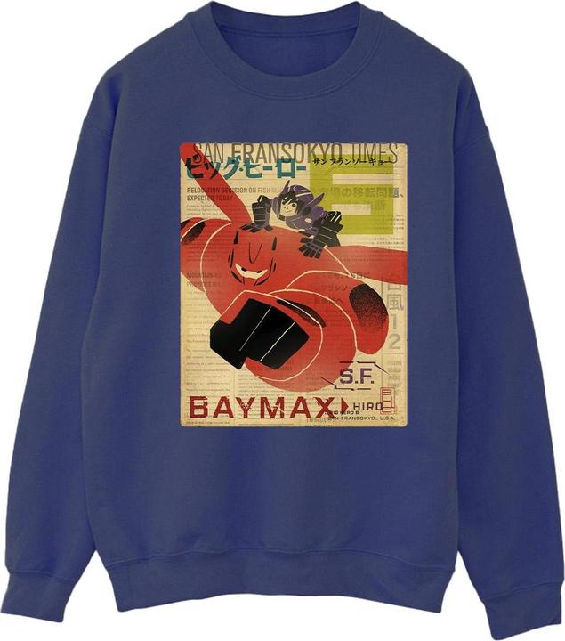 Image du produit Disney - Sweat BIG HERO BAYMAX FLYING BAYMAX NEWSPAPER - Femme (L)