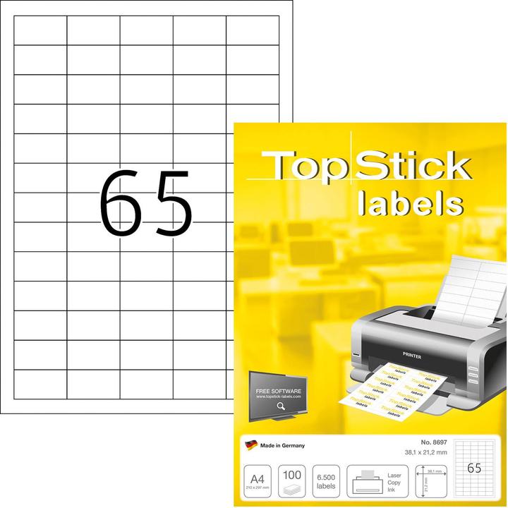 Actual product image TopStick HERMA Universal Labels