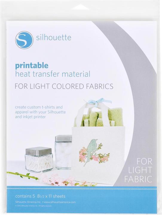 Silhouette Iron-on film for white fabrics
