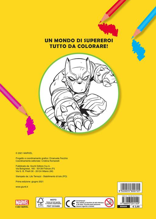 Image du produit Primo album da colorare Marvel Super Hero Adventures (Italien, Walt Disney)