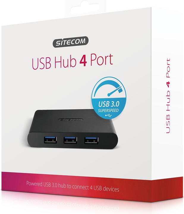 Produktbild Sitecom CN-083 USB 3.0 Hub 4 Port (USB-A, 4 Ports)