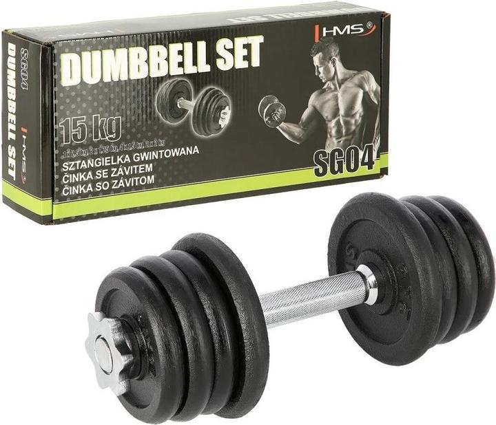 Actual product image HMS Threaded dumbbell SG04 15kg