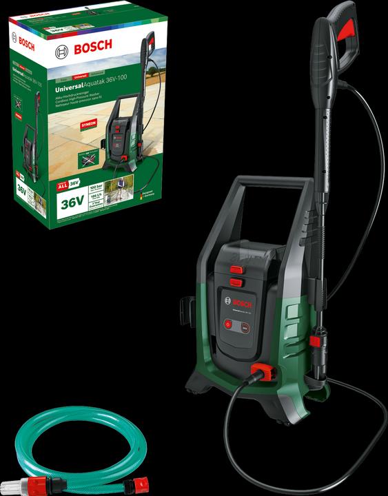 Bosch Home & Garden BOSCH UniversalAquatak 36V-100 cordless high-pressure cleaner + accessories (Rechargeable battery operated)