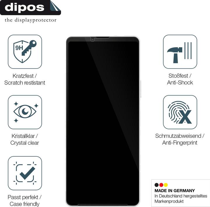 Actual product image Dipos Anti-Shock Screen Protector Clear (1 Piece, Sony Xperia 10 VI)