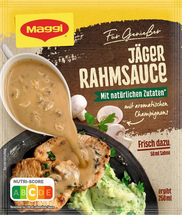 Produktbild Maggi FÜR GENIESSER Jäger Rahmsauce, ergibt