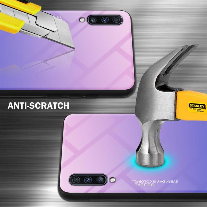 Actual product image Cadorabo TPU 2 colors glass cover (Samsung Galaxy A70, Samsung Galaxy A70S)