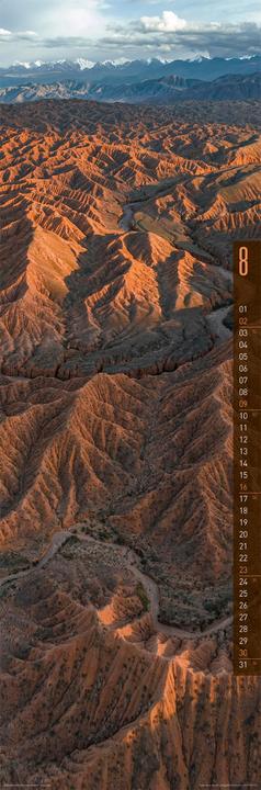 Actual product image Terra Kalender 2026 (33 x 100 cm, Hardcover, English, Spanish, French, German)