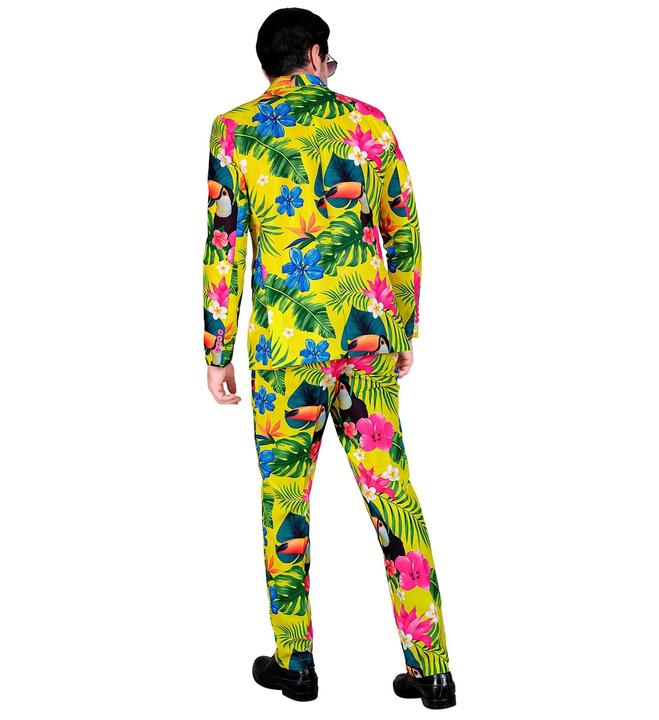 Produktbild Widmann Party Fashion Anzug mit Neon Tropen Muster Jackett & Hose (M)