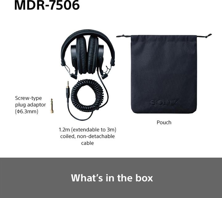 Produktbild Sony Mdr-7506 (Kabelgebunden)