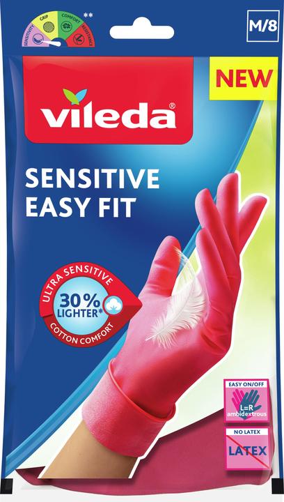 Vileda Guanti Sensitive Easy Fit Medium (M)