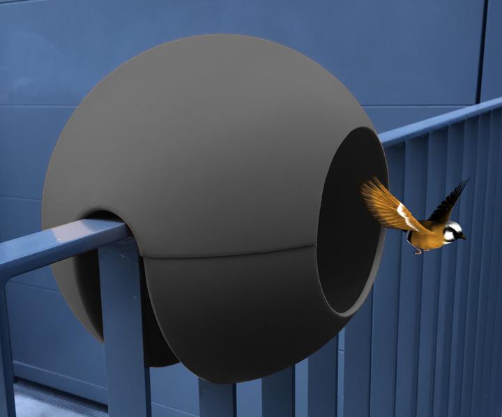 Actual product image Rephorm Bird feeder Birdball Ø 30 cm - Graphite
