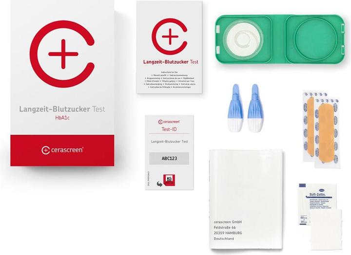 Image du produit Cerascreen Autocontrôle de la glycémie à long terme (1 x)