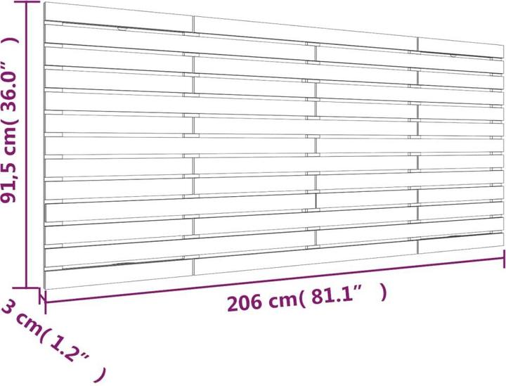 Image du produit VidaXL Oksiutka (206 x 3 x 91,5 cm)