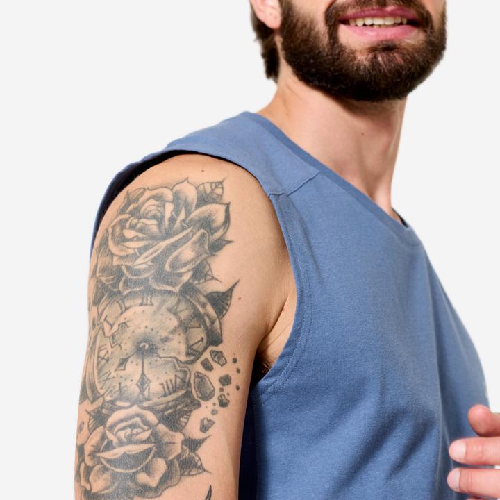Immagine prodotto Domyos Tank Top Herren dehnbar - kometenblau (4XL)