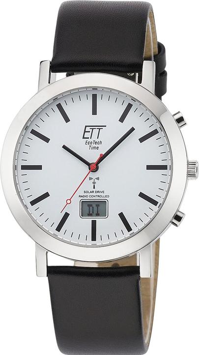 Image du produit ETT EGS-11577-11L Montre homme solaire radiopilotée 41mm 5ATM (Montre radio-pilotée, 41 mm)