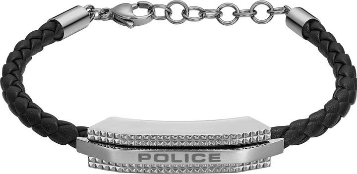 Immagine prodotto Police Bracciale Gripcord (21 cm, Cuoio, Acciaio inossidabile)
