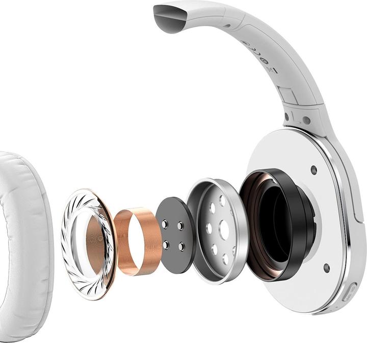 Productafbeelding Baseus Encok Draadloze hoofdtelefoon D02 Pro Wit (40 h, Draadloze)