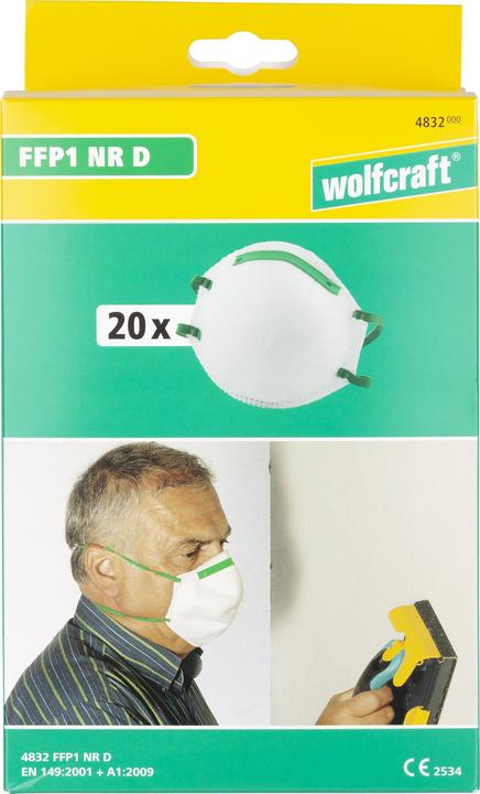 Image du produit wolfcraft Masque respiratoire FFP1 NR D (FFP1, 3 x)