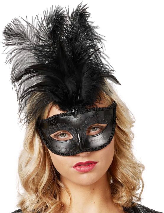 Produktbild tectake Venezianische Maske mit Federn