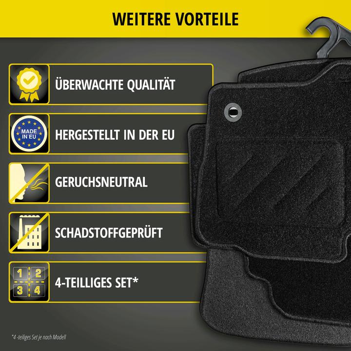 Produktbild Walser Fumatten für Fiat Fiorino 01/2007-Heute (2 Vordermatten + 2 Rückmatten)