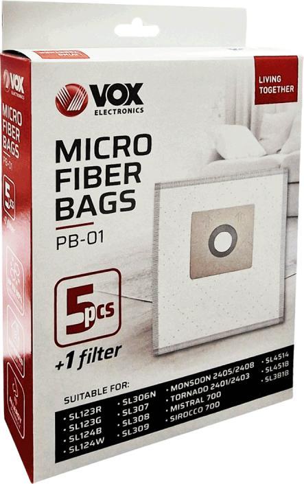Actual product image Vox Hoover bag