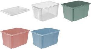 Produktbild keeeper Aufbewahrungsbox ""emil"", 45 Liter, nordic-blue Dreh-/Stapelbox, mit Griffmulden, Material: PP (45 l)