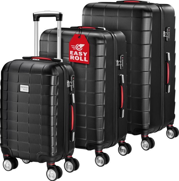 Image du produit Monzana Set di valigie M, L, XL (105 l, M (50 - 90l), L (90 - 115l), XL (à partir de 115l))