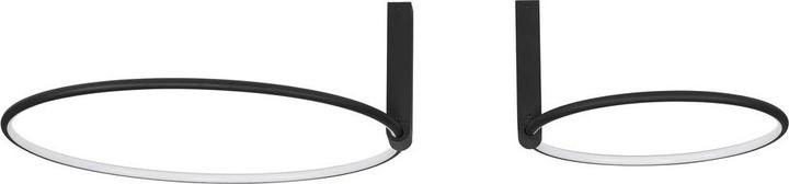 Image du produit Nova Luce GARVE LED Plafonnier noir 70W blanc chaud 20x60cm dimmable 9085245
