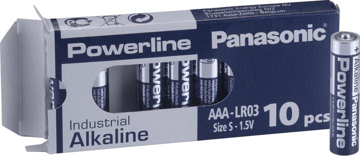 Image du produit Panasonic Ligne électrique industrielle alcaline (10 pcs, AAA)