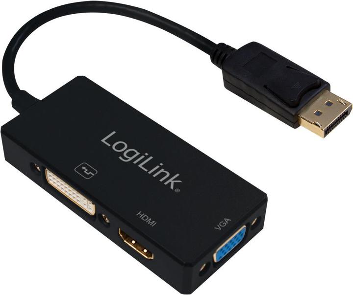 Actual product image LogiLink 4K DisplayPort Adapter (DVI, HDMI, VGA, 15 cm)