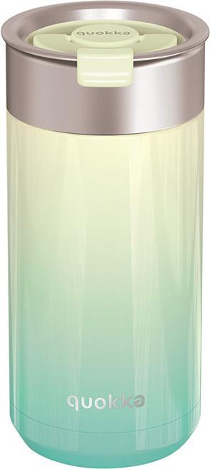 Produktbild Quokka Boost Coffee Tumbler – Edelstahl-Thermobecher mit Teesieb 400 ml (Zitrone Limette) (0.40 l)