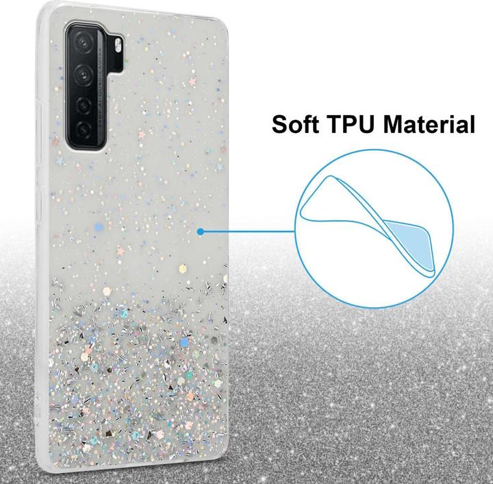 Produktbild Cadorabo TPU Hülle für Huawei P40 LITE 5G / NOVA 7 SE mit Glitzer (Huawei Nova 7 SE, Huawei P40 Lite 5G)