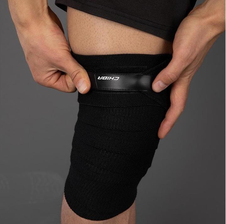 Immagine prodotto Chiba Fascia al ginocchio Linea nera (Taglia unica)