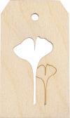 Actual product image Rayher H-tag gingko leaf, FSCMixCred, natural