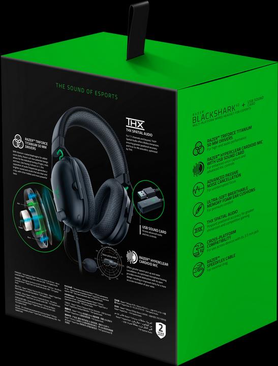 Immagine prodotto Razer Blackshark V2 (Cablato)