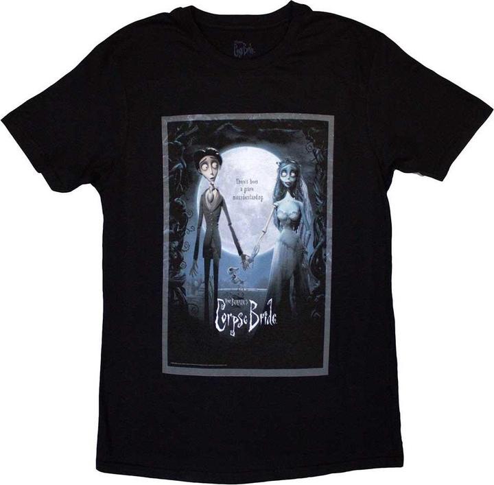 Actual product image Corpse Bride Unisex Adult Movie Poster T-Shirt (S)