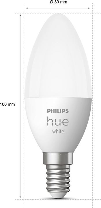 Produktbild Philips Hue White BT (E14, 5.50 W, 470 lm, 2 x, F)