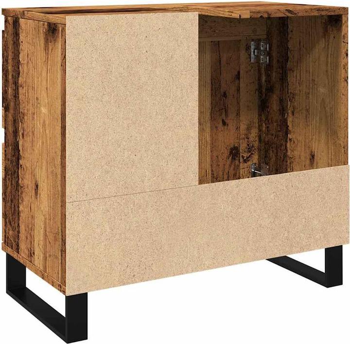 Actual product image VidaXL Vanity unit Bathroom cabinet Bathroom furniture antique wood look (65 x 33 x 60 cm)