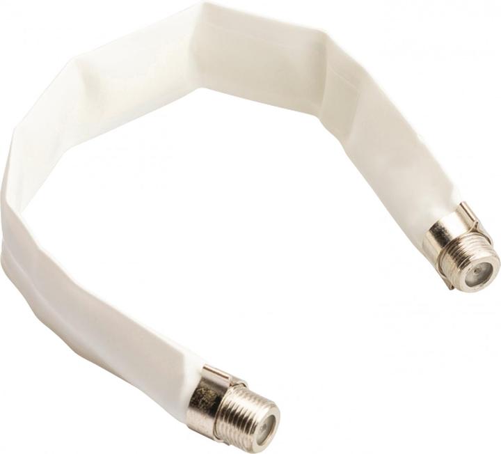 Bandridge F-coupling to F-coupling as window feed-through for coaxial cable (antenna cable) (75 dB, Antenna cable)