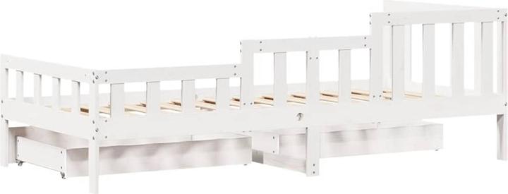 Produktbild VidaXL Tagesbett Gästebett Bettsofa Schlafsofa Schubladen 90x190cm Massivholz (90 x 190 cm)