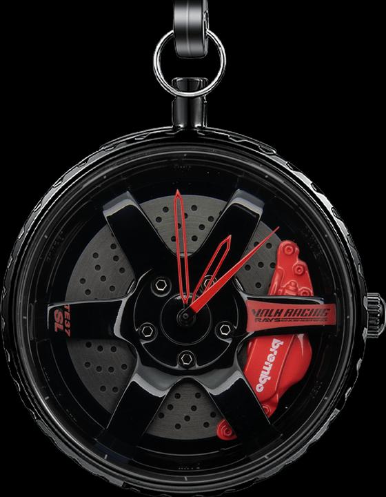Immagine prodotto 21cars TE37 - Rosso - Orologio da tasca - Spin (43 mm)