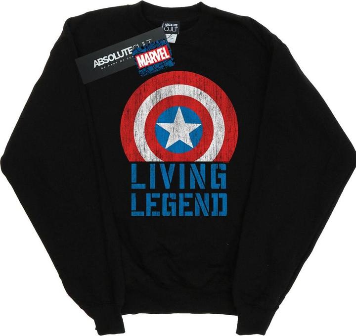Actual product image Mens Captain America Living Legend Sweatshirt (M)