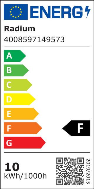 Label énergétique Radium 43714957 (S14s, 9.90 W, 1055 lm, 1 x, F)
