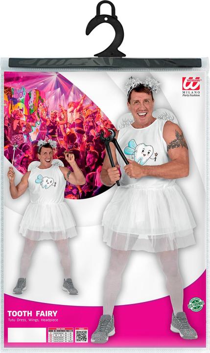 Actual product image Widmann Tooth Fairy Dress With Tutu, Wings, Headdress (M/L)