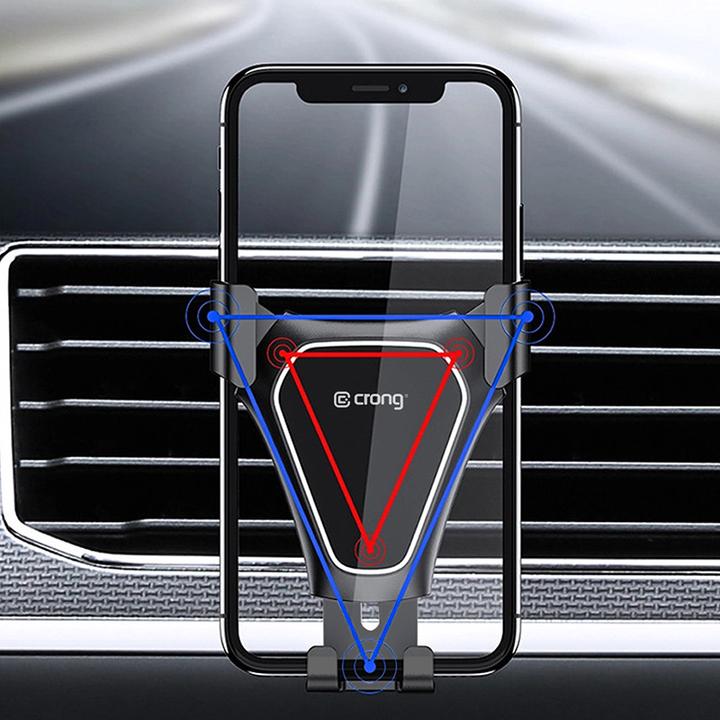 Actual product image Crong Gravity Auto-Clip CRG-CH4-BLK car mount