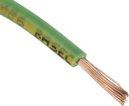 Produktbild Rs Pro 2491B 1.5mm green/yellow LSHF wire (100 m)