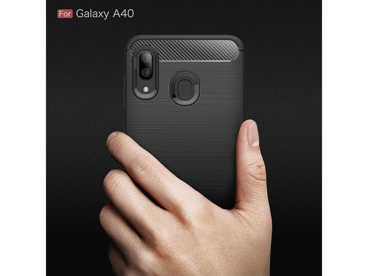 Immagine prodotto Screenguard Samsung Galaxy A40 Cover Carbon Brushed Soft TPU (Samsung Galaxy A40)